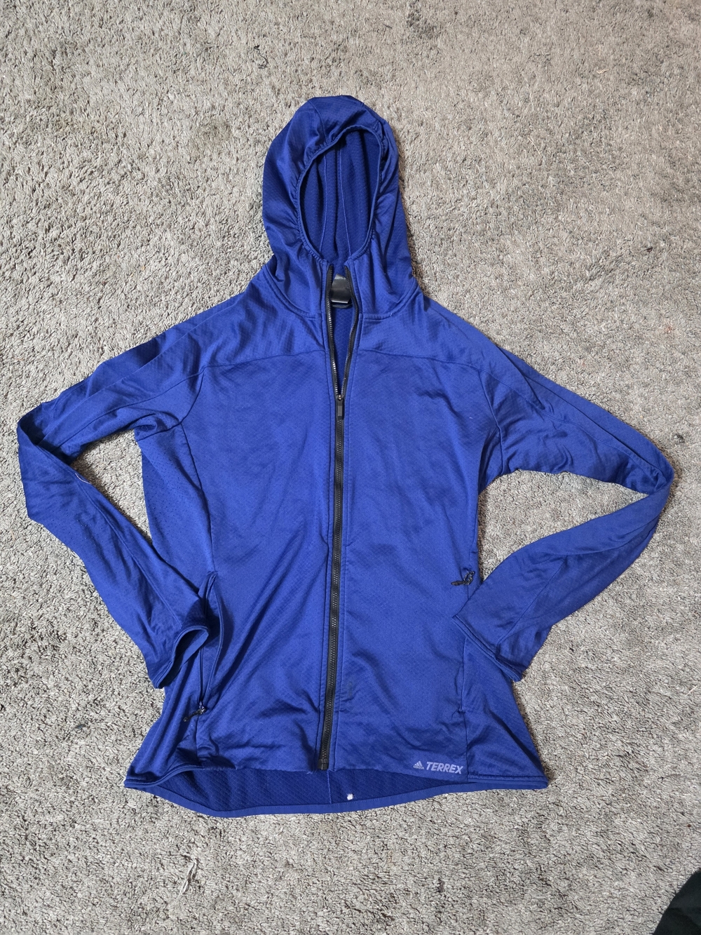 adidas Women’s Royal Blue Full-Zip Hooded Jacket